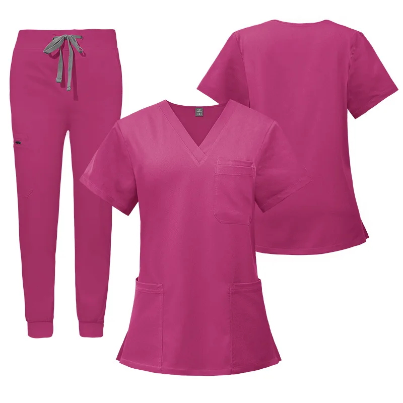 Hot Selling Unisex Woven Stretch Breathable Jogger Nursing Scrubs Uniforms Hospital Scrubs Uniforms Sets Scrub Suits Women