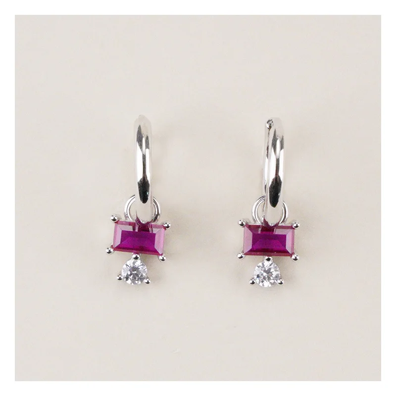 Summer Fashion 925 Sterling Silver Hoop Earrings for Girls