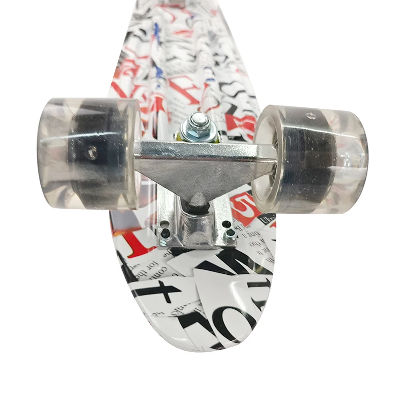 Горячая распродажа 22-дюймовый Ретро Пластиковый Скейтборд новая модель рыбы с полиуретановыми алюминиевыми материалами выбор цвета для взрослых