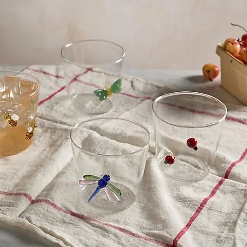 Wholesale Customized 3D Glass Tumblers Drinking Glasses for Red Wine Whiskey Cocktail Glass Cup