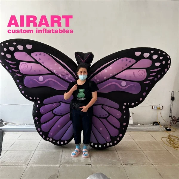new color inflatable butterfly costume