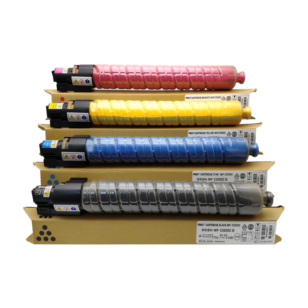 High quality toner cartridge MPC5000 mp c5000 compatible for Ricoh Aficio MP C4000 5000 4501 5501 copier toner