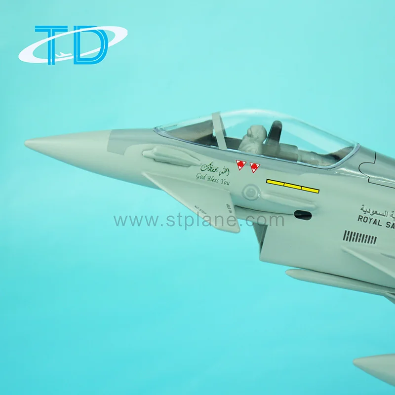 Resin Model Warplane 1:52 30cm EF-2000 Jets Air Force