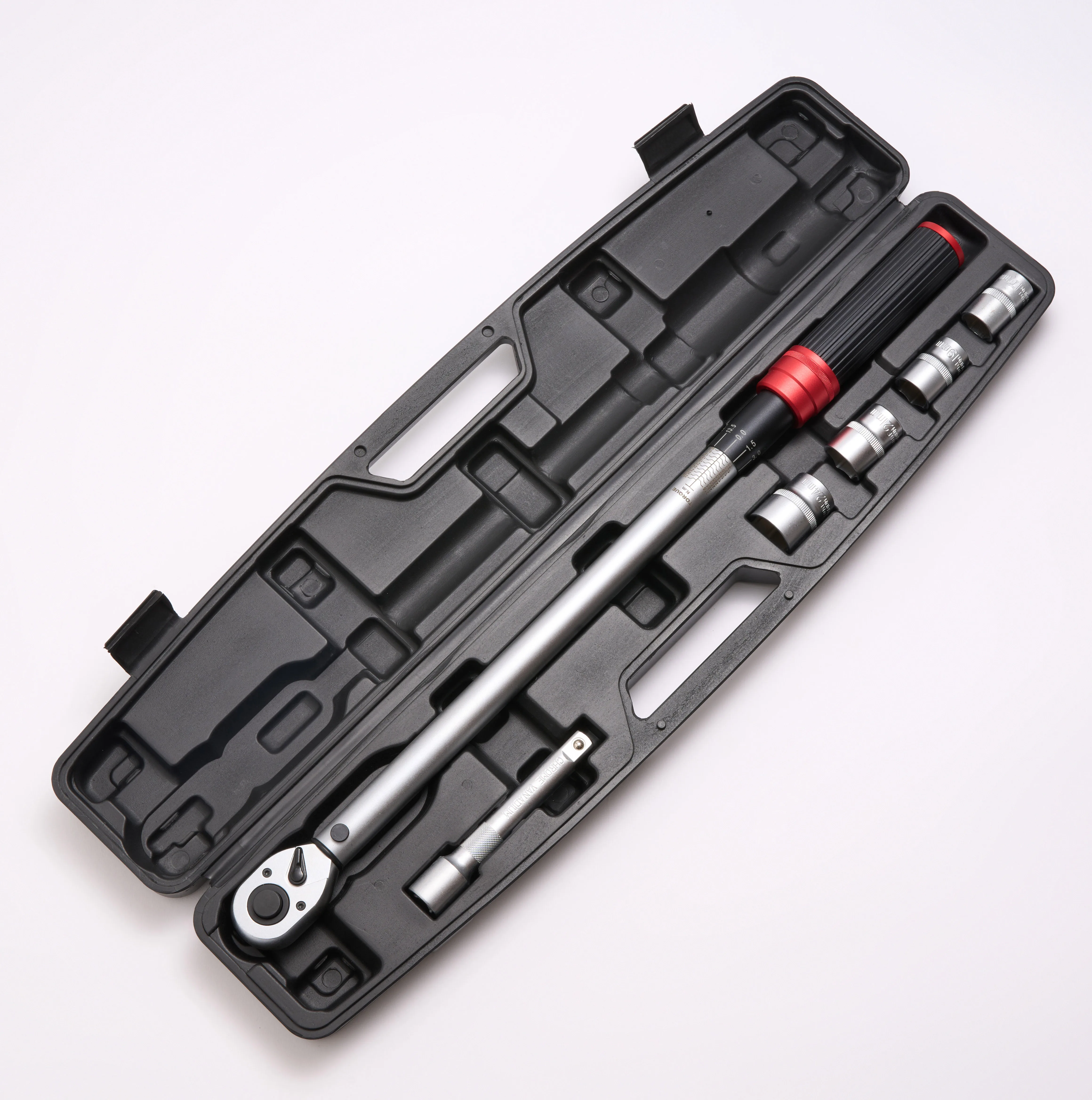 Hot Selling 5pcs 1/2Inch Direct Drive Click Type Ratchet Torque Wrench Multi-function Spanner Tool Set