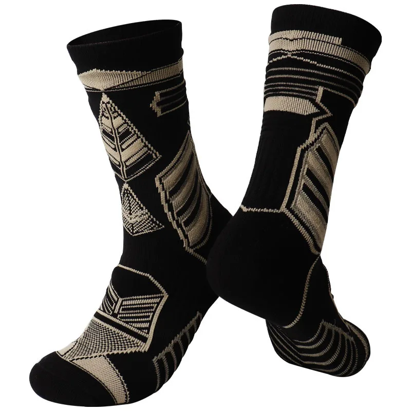 Fashion Style Basketball Socks Custom Logo Thick Terry Cushioned Crew Cotton Socks