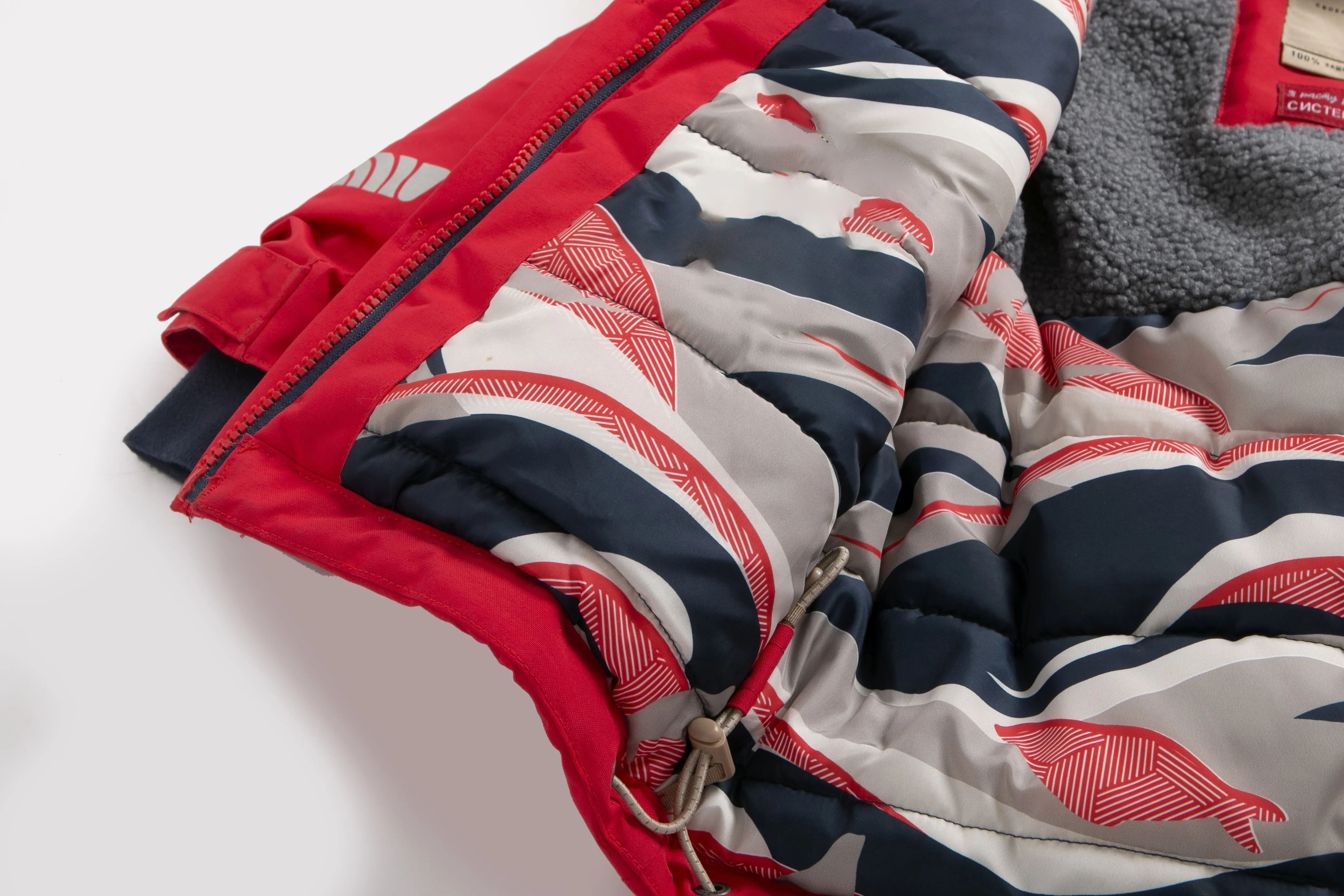 European Style Quilted Jacket with Hood and Faux Fur Collar Insulated Winter Parka for Kid