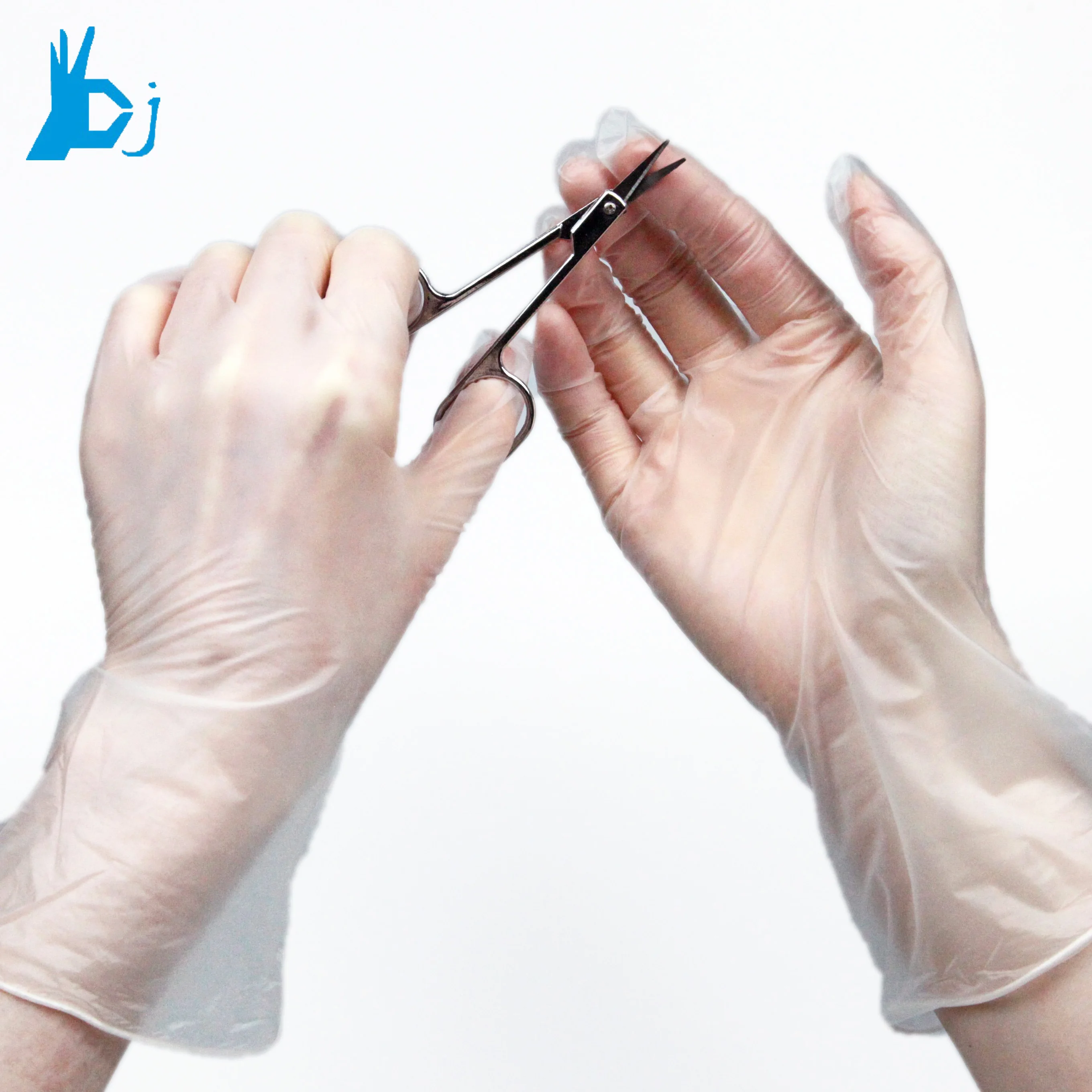 clear  disposable vinyl  gloves powder free