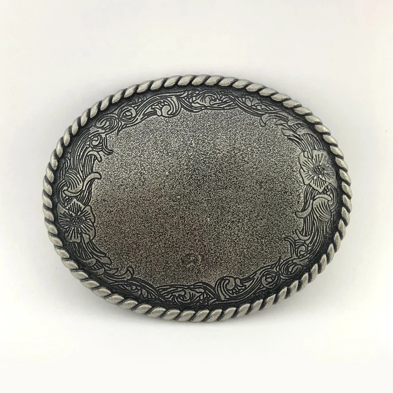 zinc alloy belt buckle custom metal western belt buckle Engraved pattern blank buckle