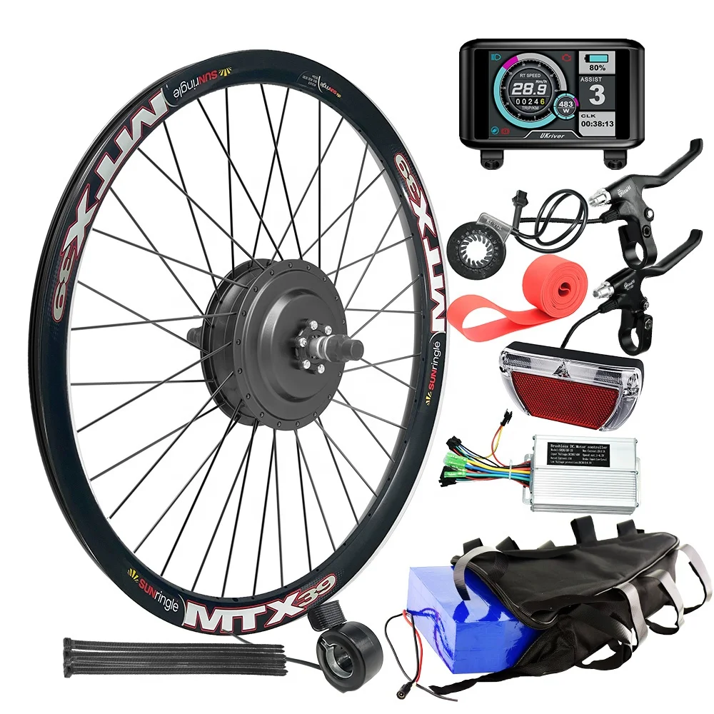 high quality wholesale custom cheap 26 inch e-bike kit mtx ebike hub motor 48v 500w green power electric bike kit