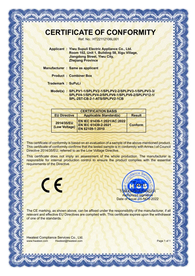 Ip65 Combiner Box 2 In 1 Out 600V 25A 2 Strings Solar Panel Photovoltaic Dc Pv Combiner Box