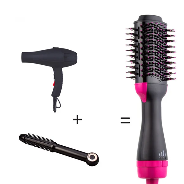  Perfect One Step Hair Dryer Volumizer Straightener Negative Ion Ceramic Hot Air Comb Fast Drying Straightening Curling
