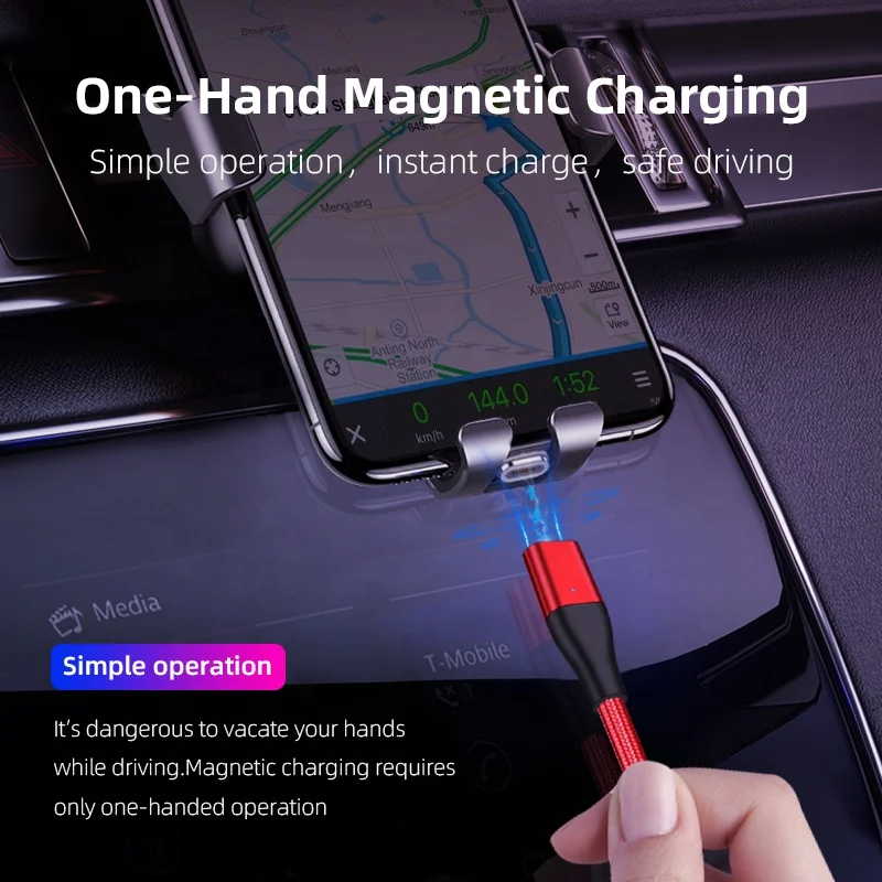  PD 60W быстрая зарядка USB-C Type C к зарядный кабель для Huawei Магнитный передачи