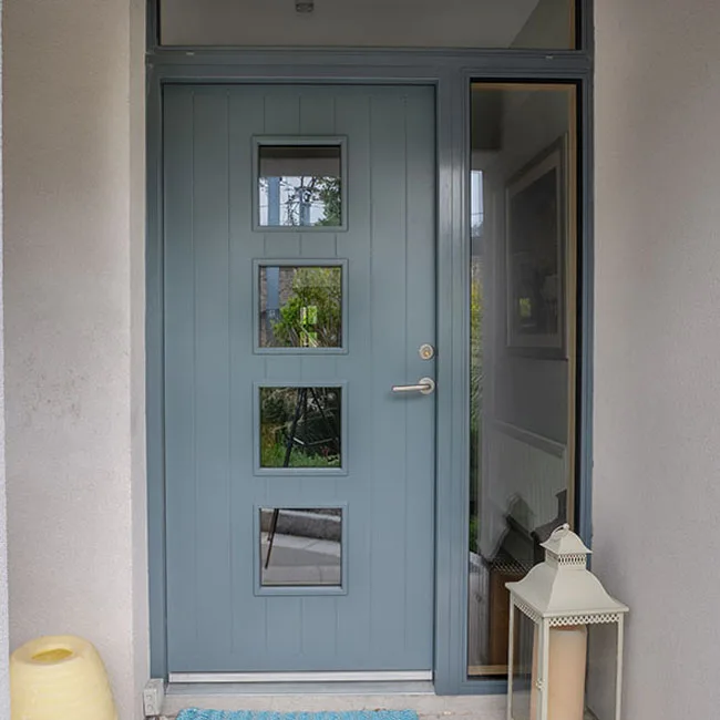 CBMmart  Modern Entry Pivot door with Customized Wood  hardware kit for apartment villa house