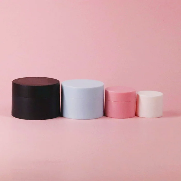50ml 80ml 100ml 120ml 150ml 200ml 250ml 500ml 8 oz PS PET cosmetic cream jars plastic body scrub container with lids