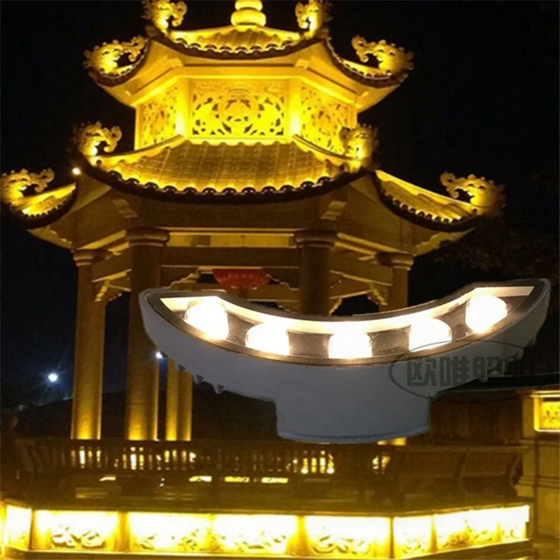 Outdoor Curve Corrugated Lamp Crescent Lamp Tile Light Roof Landscape Light For Park