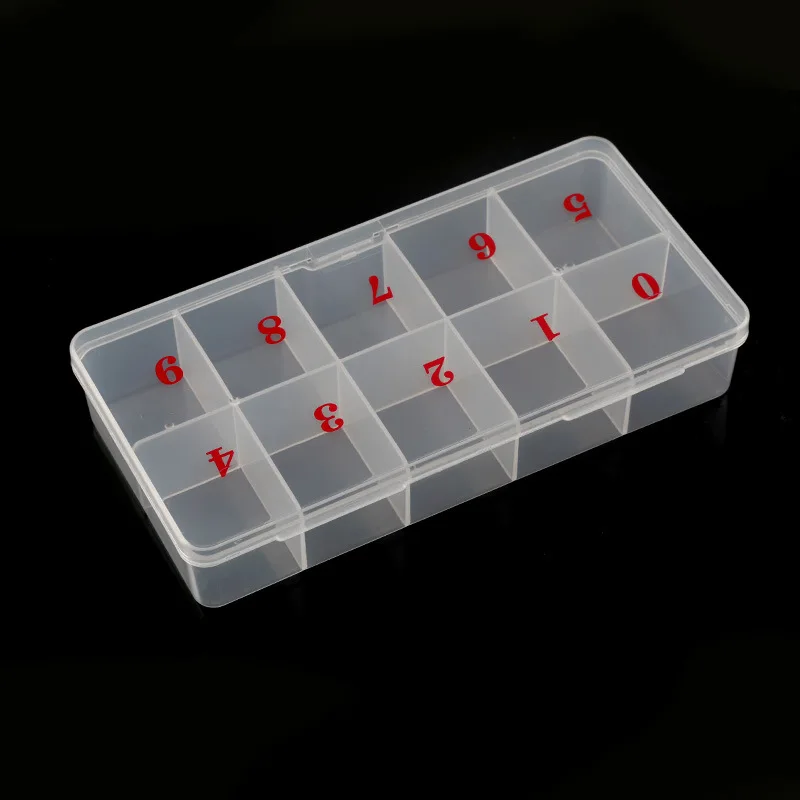 Empty Storage Box for 500pcs 10 Sizes Nail Tips - Nail Art Organize Container - Manicure Box