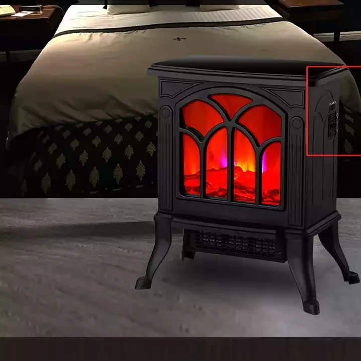 Electric Fireplace Heater Home Simulation Flame Mountain Heater 3D Realistic Flame Effect Fireplace Fan Heater