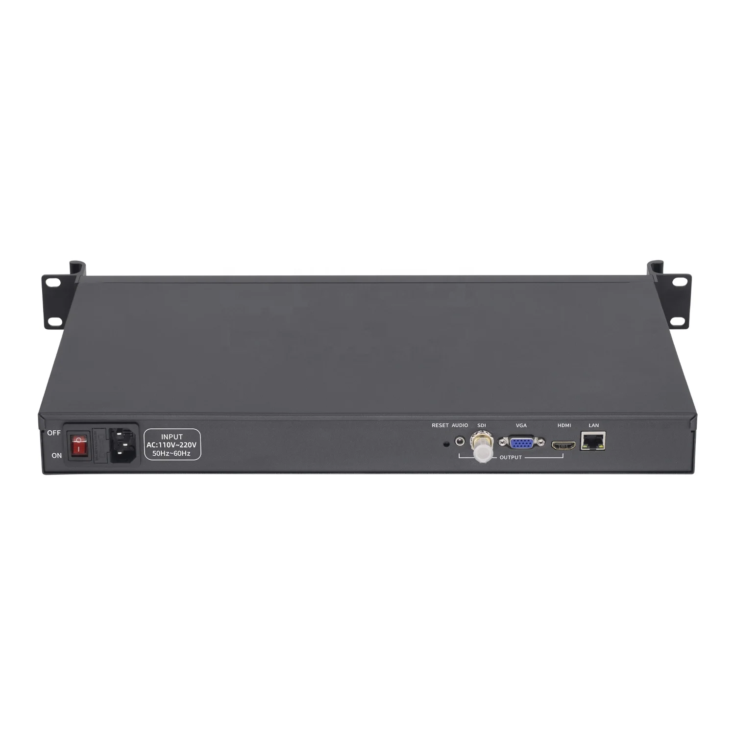 Custom Made SRT RTMP RTSP H.265 H.264 HDMI to IP VGA SDI Video Streaming Output Player Decoder IPTV Topbox 1U Rack