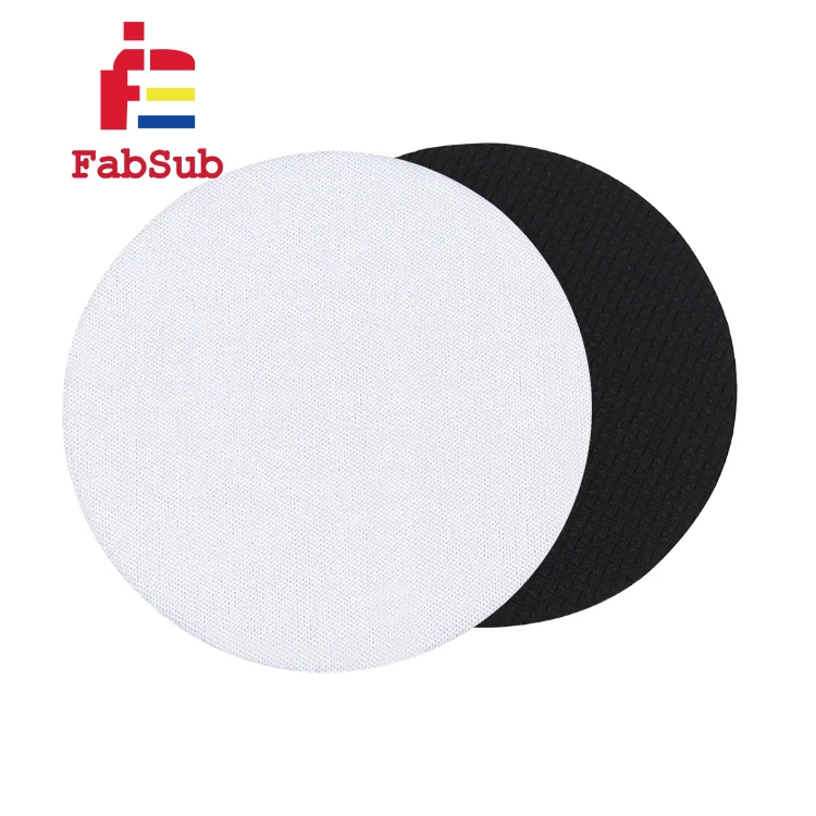 wholesale printable car coasters square round sublimation blank neoprene car coasters sublimation
