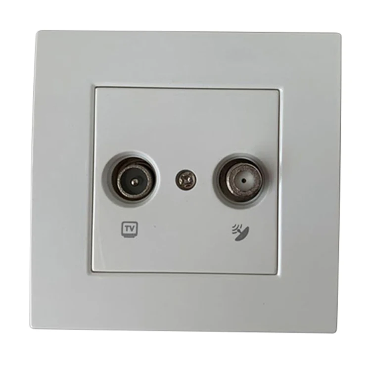Tv Telphone Socket Wholesale Data Socket Outlet Rj45 Satellite Wall Sockets Connector