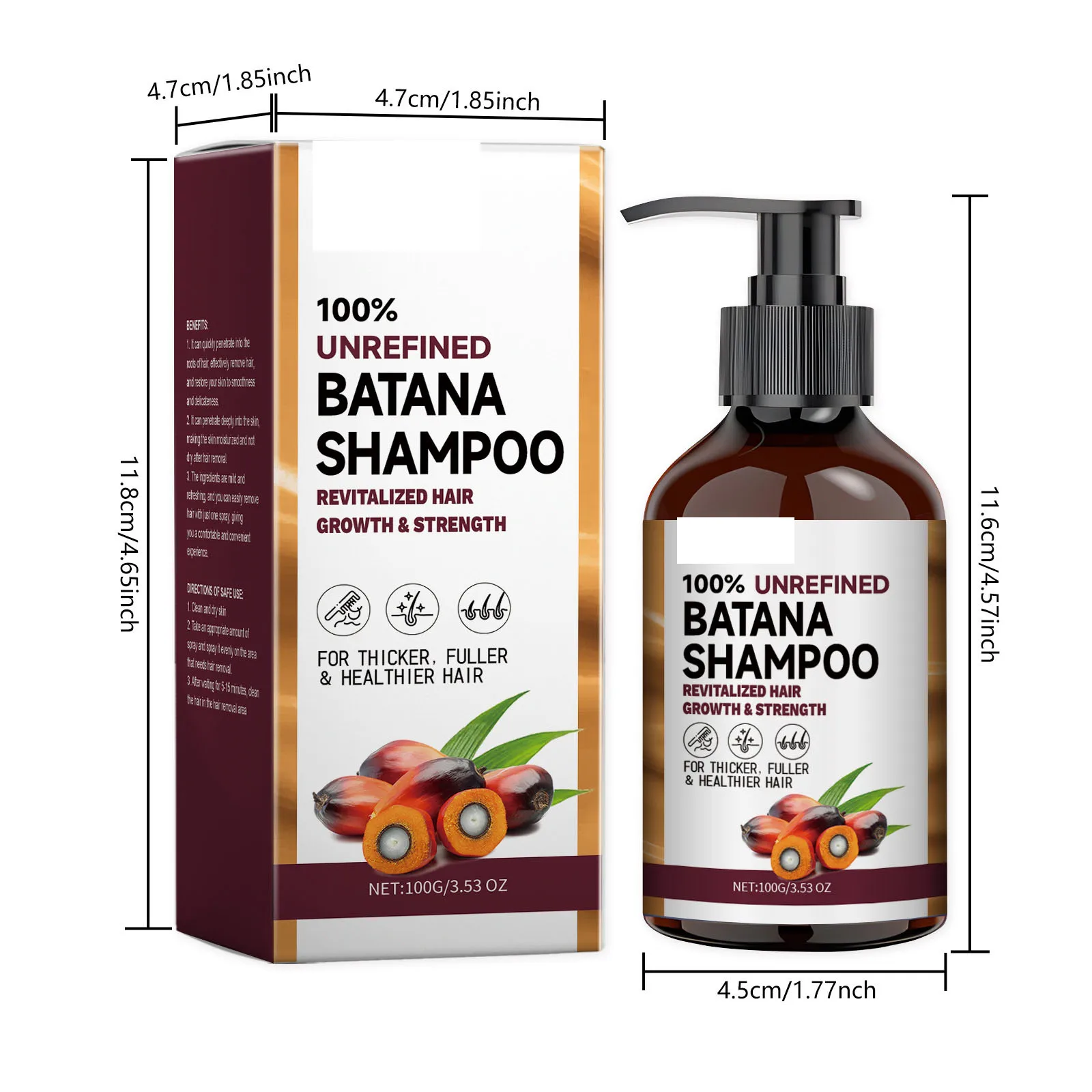 Batana Oil Hair Conditioner Moisturizing Repair Deep Nourishing Smoothing dry glossy Oil Control Hair Batana Shampoo