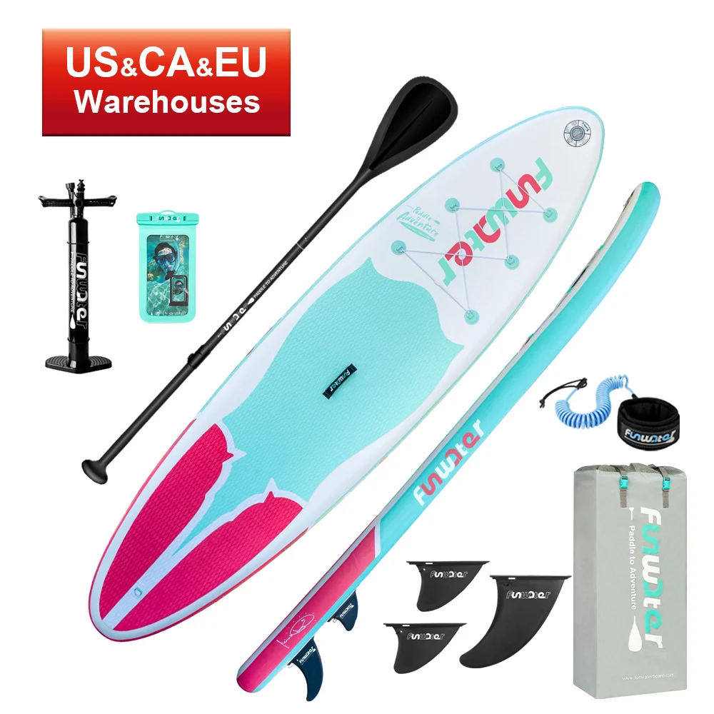  FUNWATER Dropshipping 12ft stand up padle surf standup paddle board inflatable paddleboard sale sup surfboard wakeboard