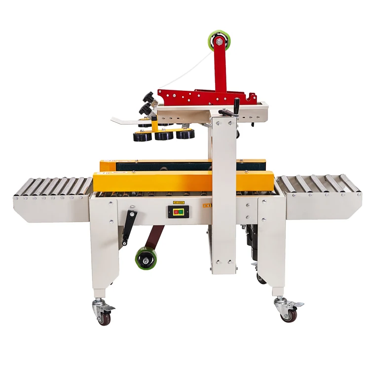 FXJ-4030 небольшой закаточная машина для картона коробки Концевая заделочная муфта упаковочная машина клейкая лента закаточная машина для картона