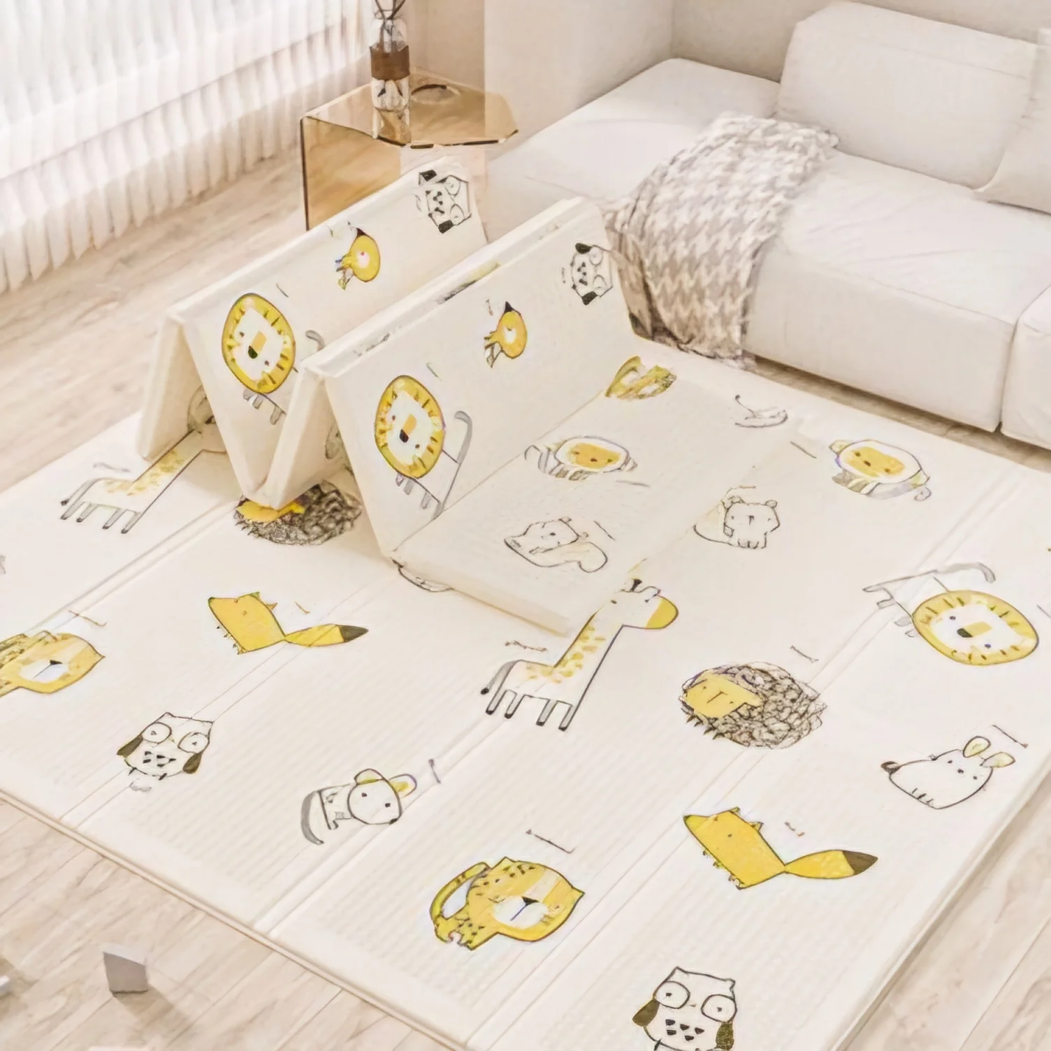 2024 Hot Selling Baby Activity Foldable Waterproof Floor XPE Foam Folding Play Mat Play Mats for Baby Child