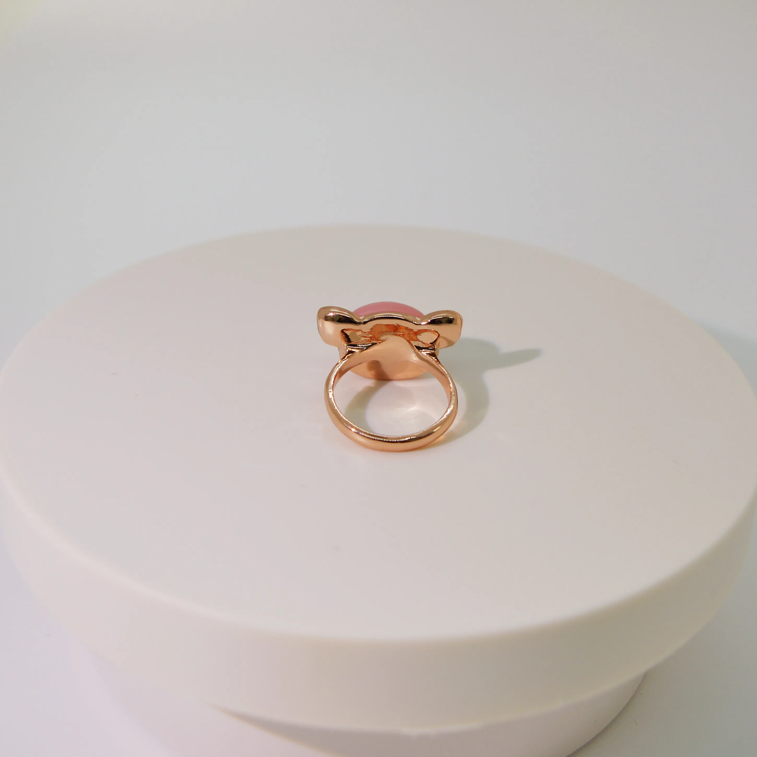 Factory Wholesale  Japanese And Korean Little Clear Pink Piggy Ring Jewelry Girl Ring