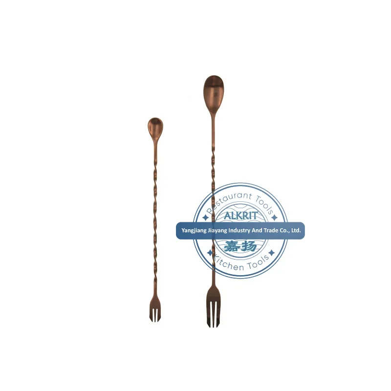 (STBT-LS003) Stainless Steel Cocktail Stirrer Bar Mixing Spoon Long Handle Drink Stirrer for Mojito, Juice, Drinks, Milkshake