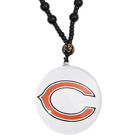 High quality Custom Los Angeles Chargers Chiefs Baseball team logo sports pendant necklace bead chain sweater chain