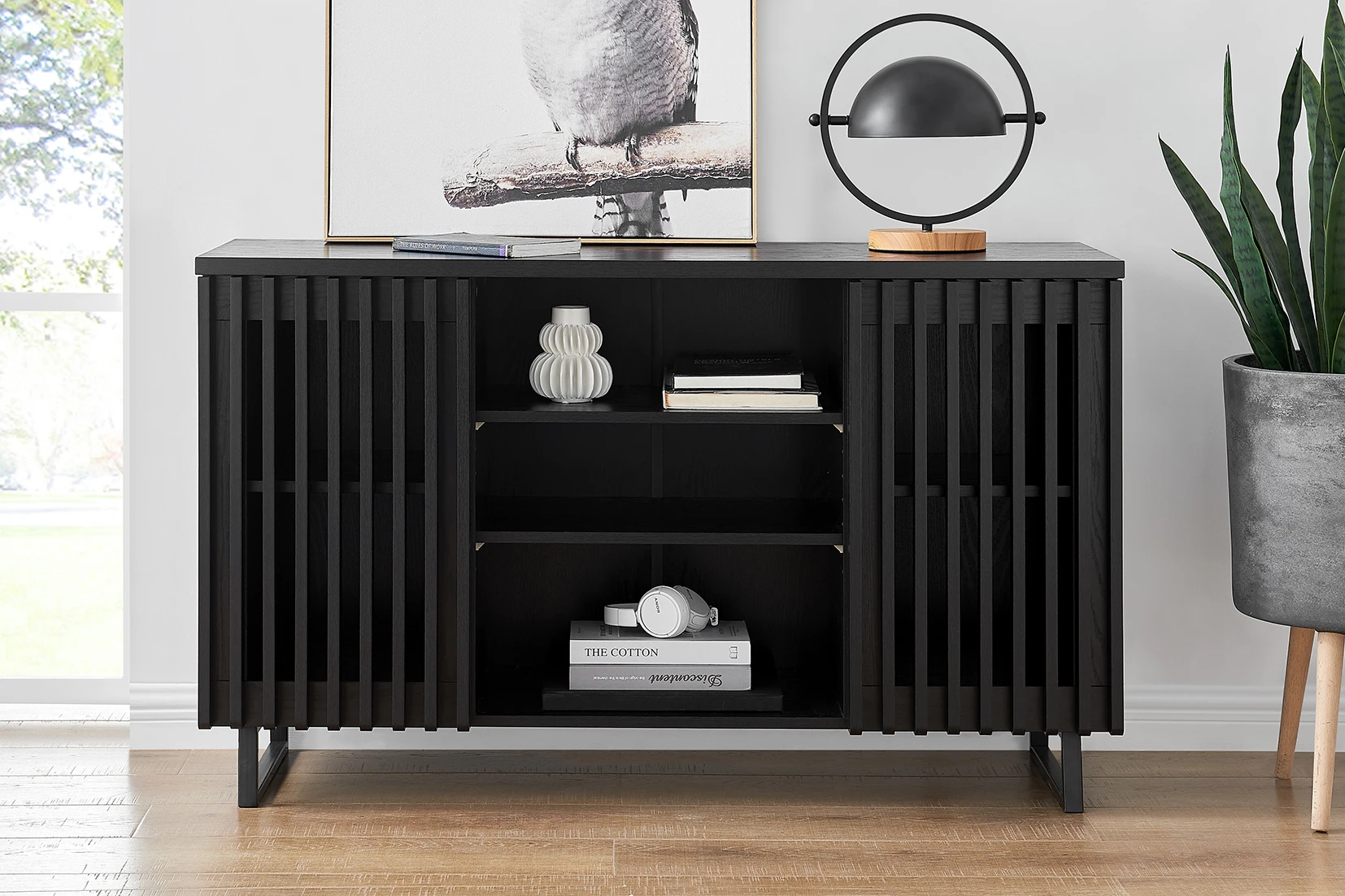 Wooden Buffet Stylish kitchen cabinet storage cabinet PU lacquer buffet modern buffet