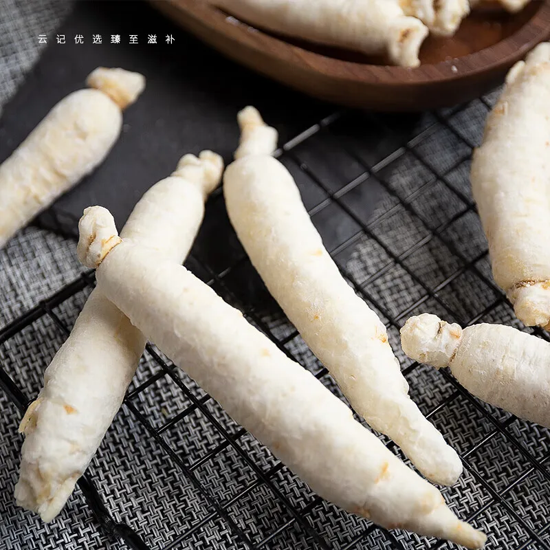Natural White Ren Shen Top Grade Changbai Mountain Dried White Proceed Dried Ginseng Root
