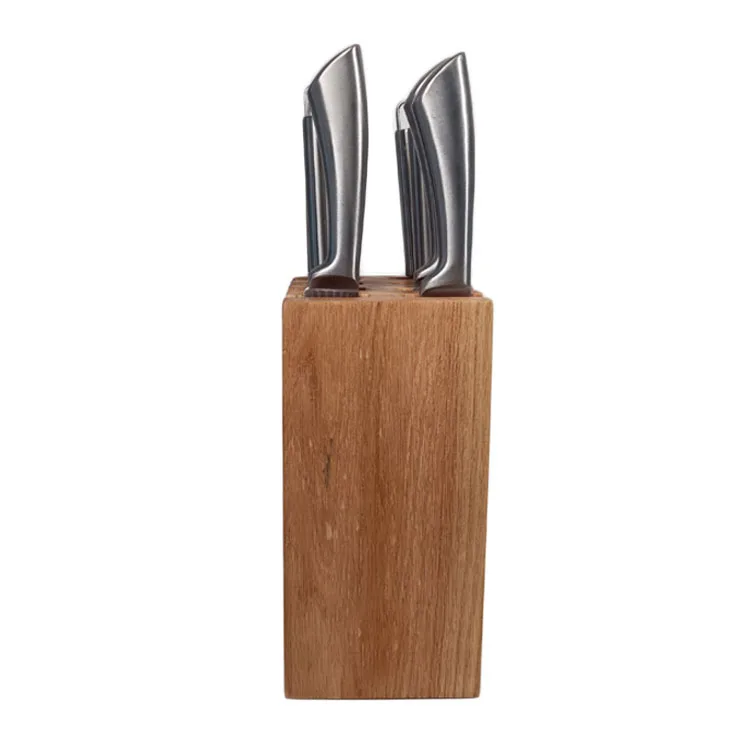 new design beech oak walnut wood magnetic knife block holder with strong power magnets kitchen wood knife holder
