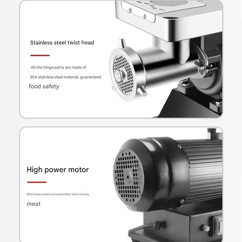 Heavy duty meat grinder  Fast mincing power and high efficiency  Stable power Meat mixer