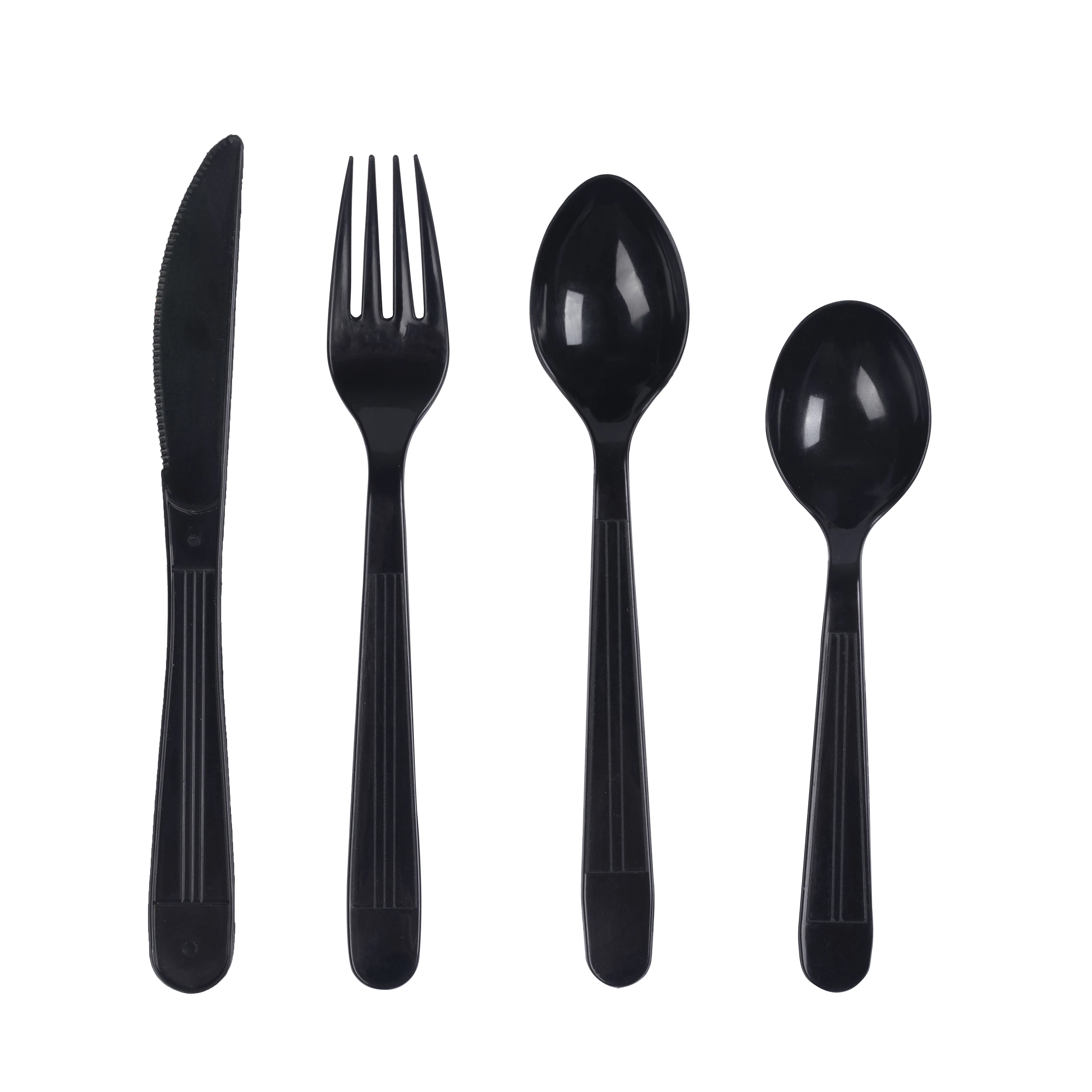 Oem Pp/ps/pla Flatware Cutlery Sets,Flight Plastic Spoon Fork And Knife Kit,Disposable Plastic Cutlery Packs