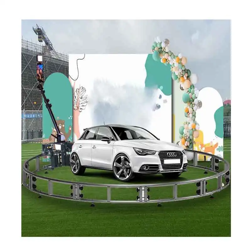 wireless motorised 360 degree rotation automatic 360 camera photo booth machine auto camera dolly jib track for sale