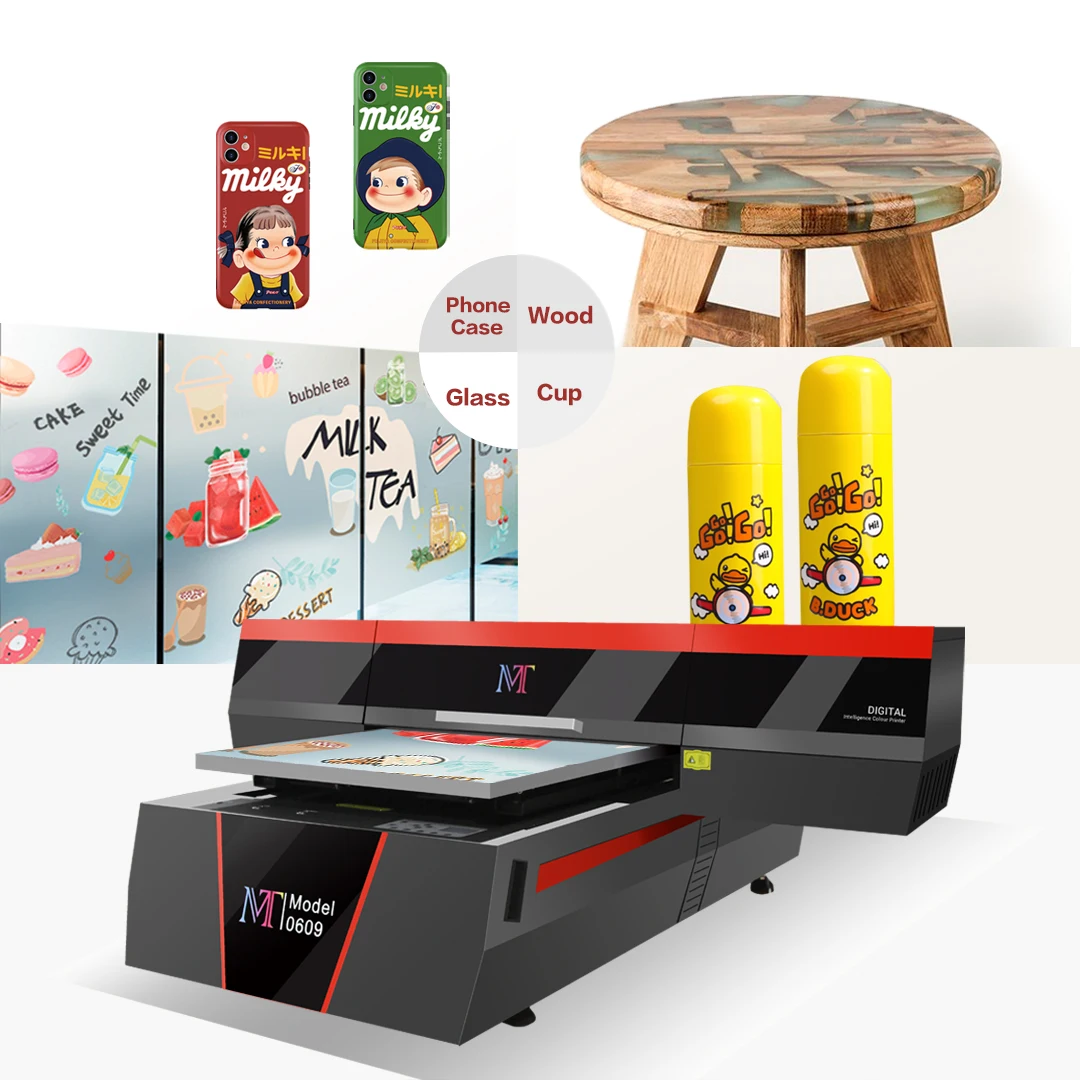 MTuTech Factory Price Small Format UV Flatbed Printer MT-UV 6090 for Promotional Item Printing