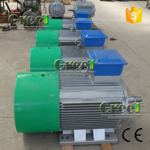 rare earth 50kw 500rpm 1500rpm alternator 3 phase AC 50hz/60hz  synchronous permanent generator for hy