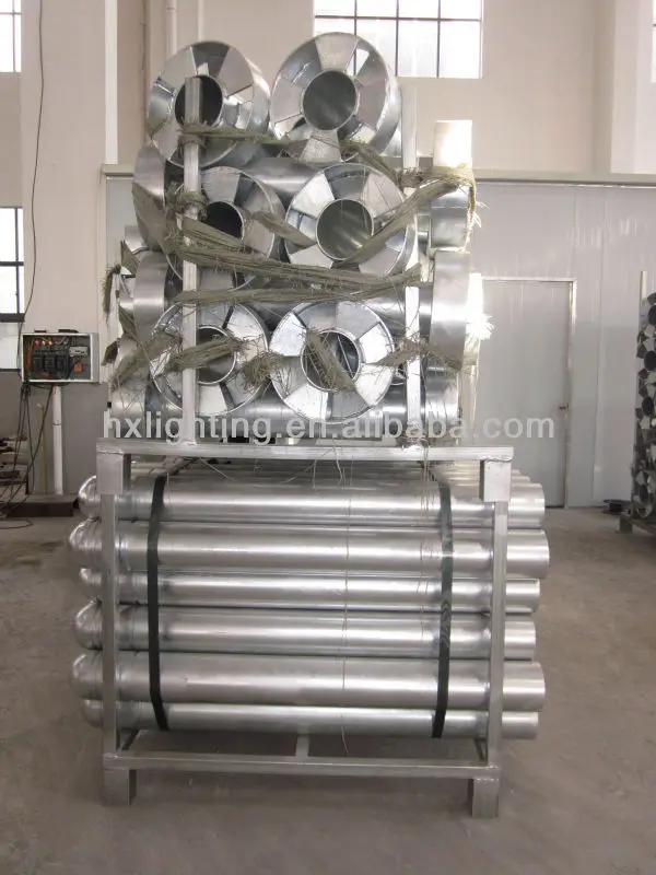 8M traffic lighting steel pole/Pyramidal LED Traffic Light Pole/ steel sign pole