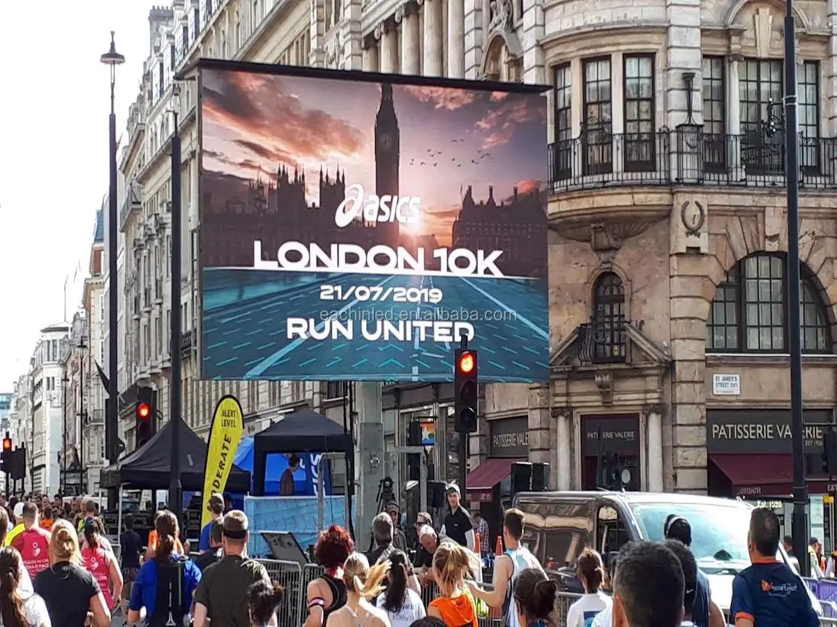 Programmable steel design building facade advertising digital led billboard