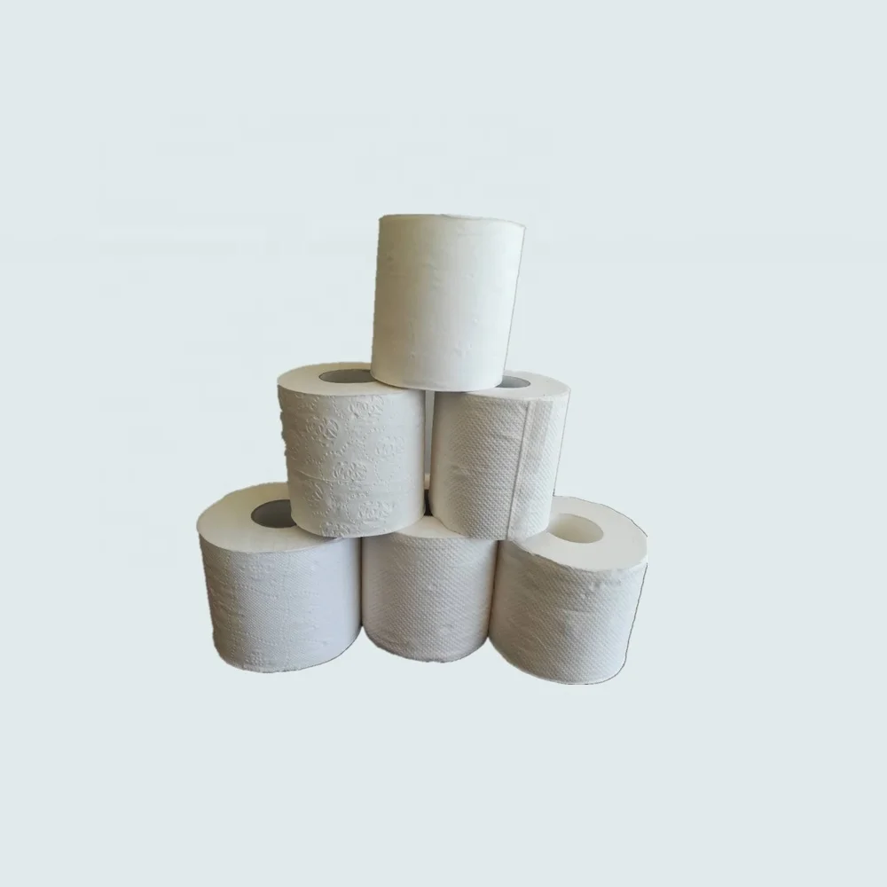 China Wholesale Custom Bulk Individually Wrapped Embossed Soft cheap bamboo paper facial tissue toilet paper