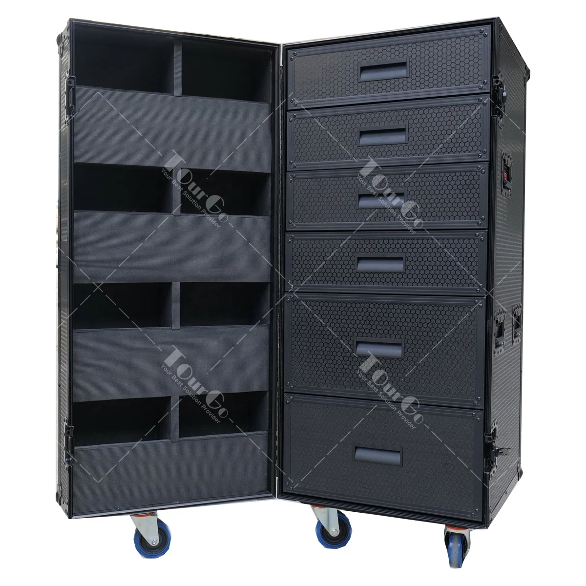 Алюминиевый ящик для хранения 6 ящиков Дорожный Чехол