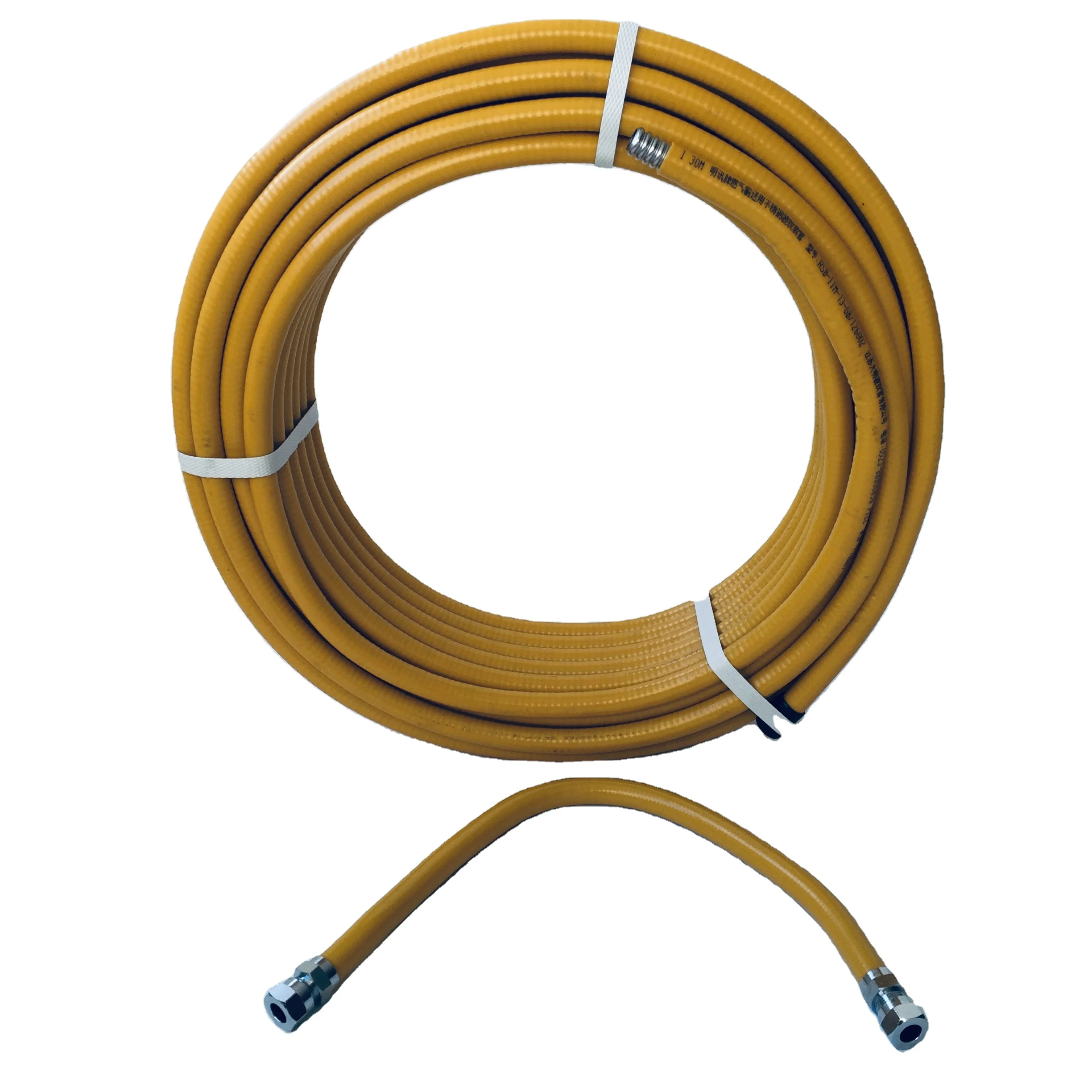 Гибкий металлический шланг из нержавеющей стали с гофрированной оплеткой для промышленного использования