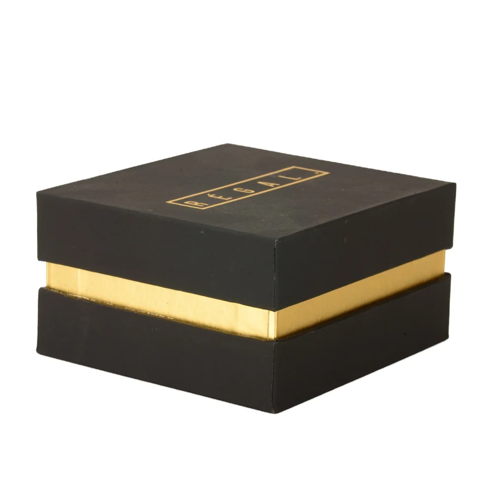 Custom luxury lid and base cardboard packaging removable lid rigid gift boxes with neck