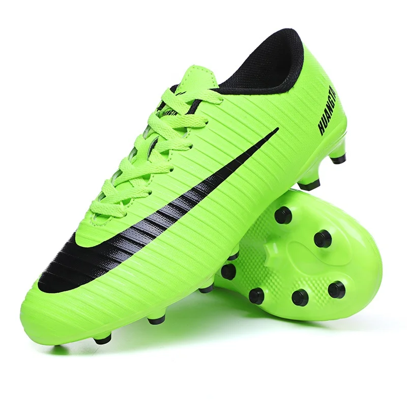 Indoor Student Training Shoes Non-slip Wear-resistant Football Boots Youth Low-cut Soccer Shoes Men OEM Accept Beautiful 1 Pair