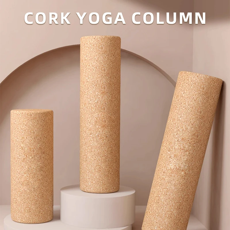 New arrival high Quality  yoga muscle massage set comfortable cork yoga block foam roller and massage ball