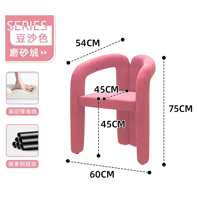 2024 Christmas 10% Sales Off Hot Sale Factory Directly Sale Leisure Fashion Vogue Chair Manicure Salon Chair Dinning Chair