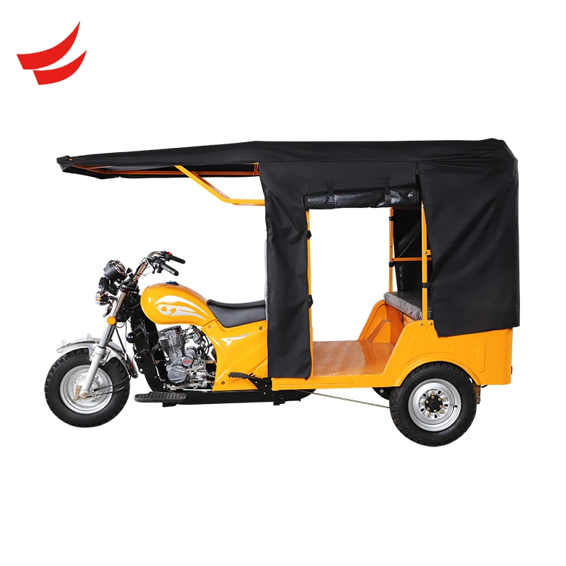 zongshen engine 200CC three wheeler motorized tricycles auto tuk tuk passenger taxi for commerical use