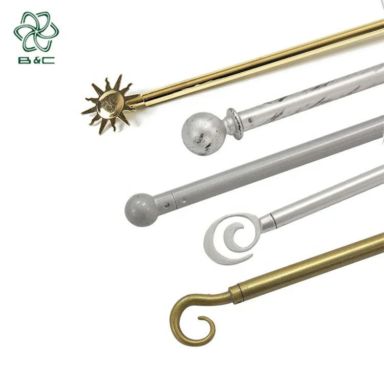 Стильный дизайн Америка кафе штора Регулируемый двойной штора стержень valance стержень двойное кафе